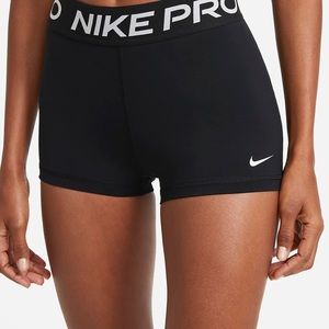 black Nike pro shorts